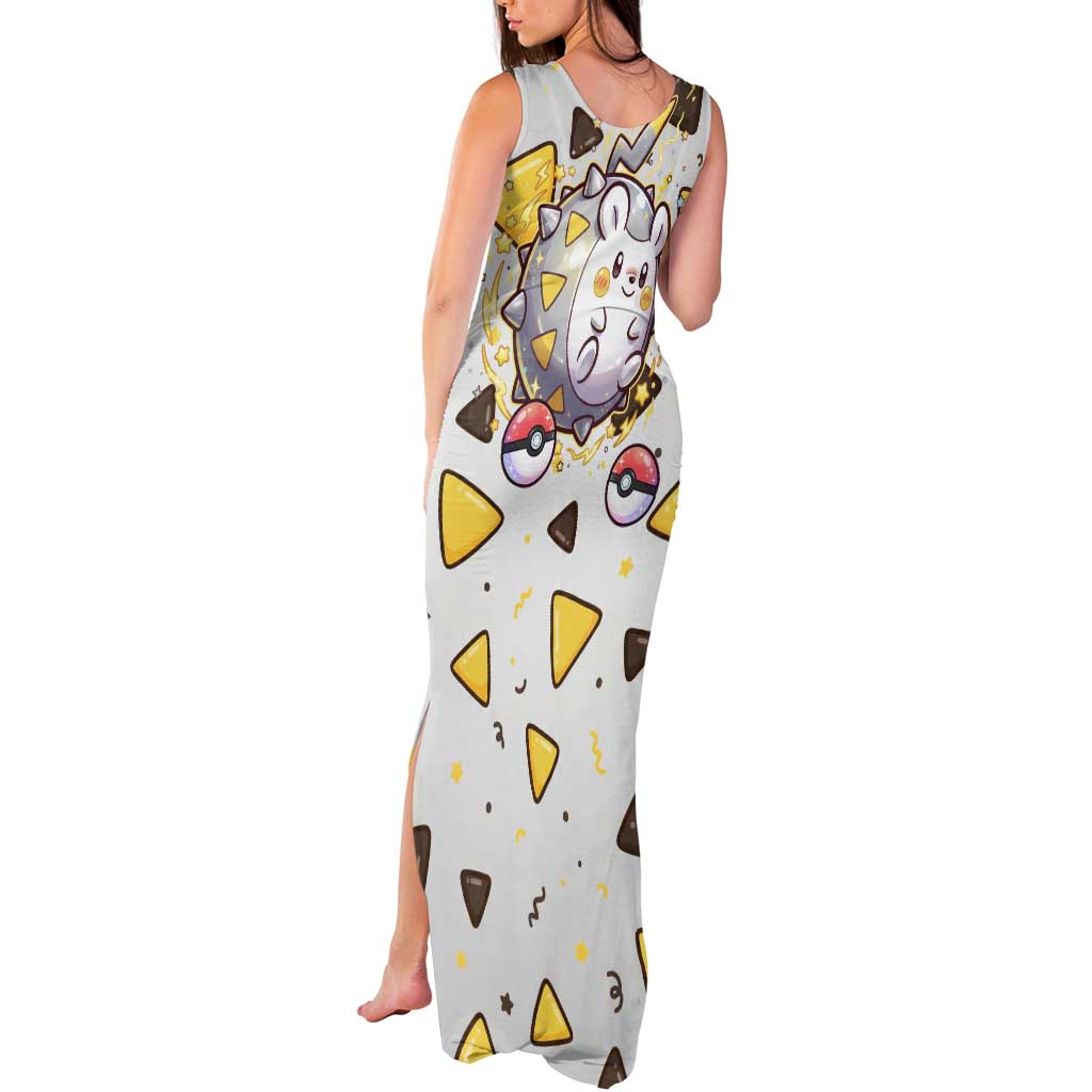 Togedemaru Tank Maxi Dress Cute Electric Nacho Pop Art