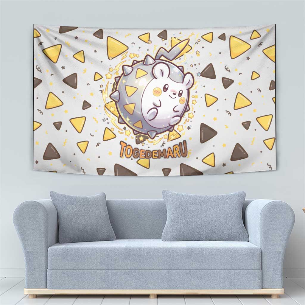 Togedemaru Tapestry Cute Electric Nacho Pop Art