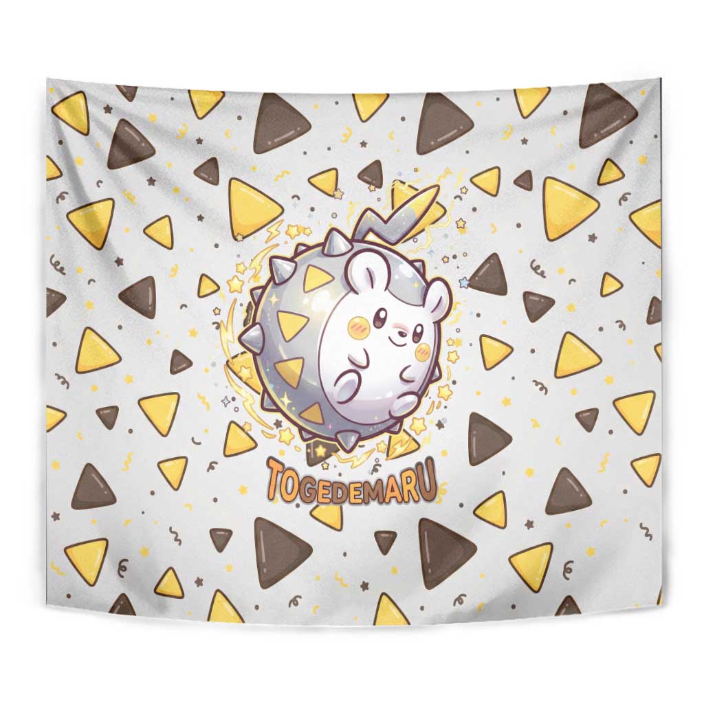 Togedemaru Tapestry Cute Electric Nacho Pop Art