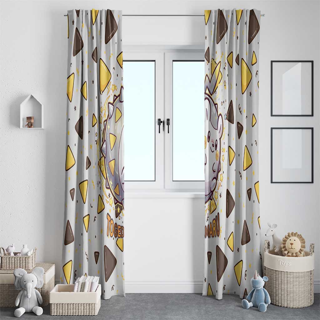 Togedemaru Window Curtain Cute Electric Nacho Pop Art