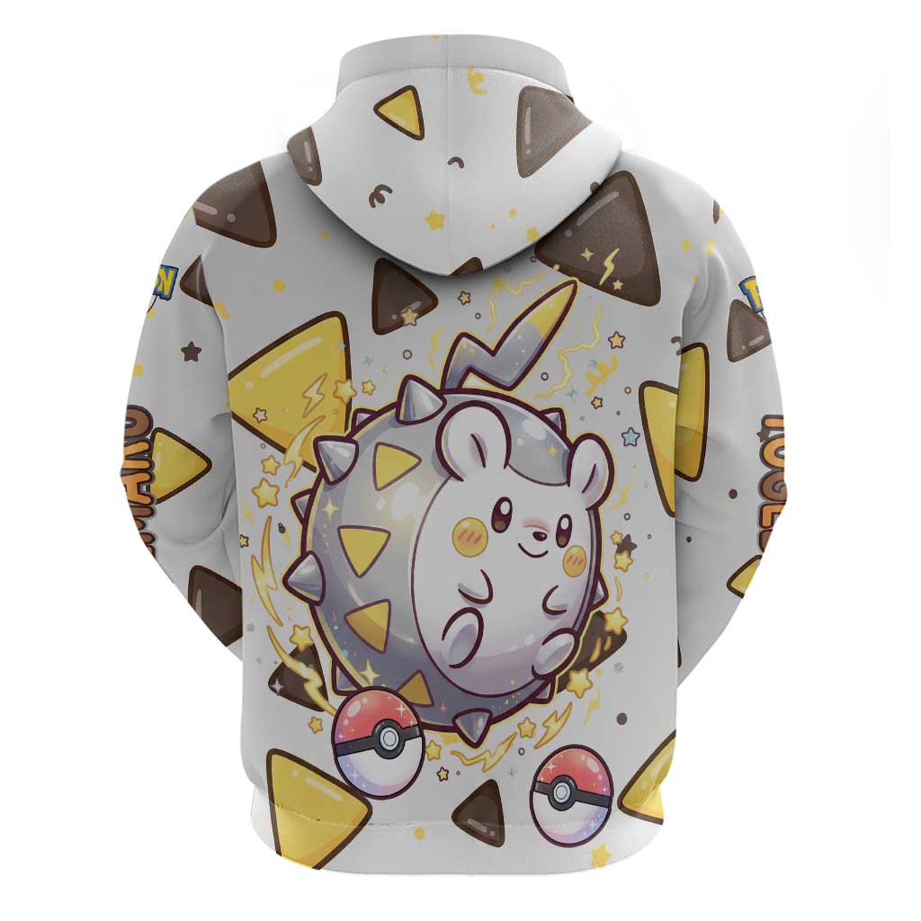 Togedemaru Zip Hoodie Cute Electric Nacho Pop Art