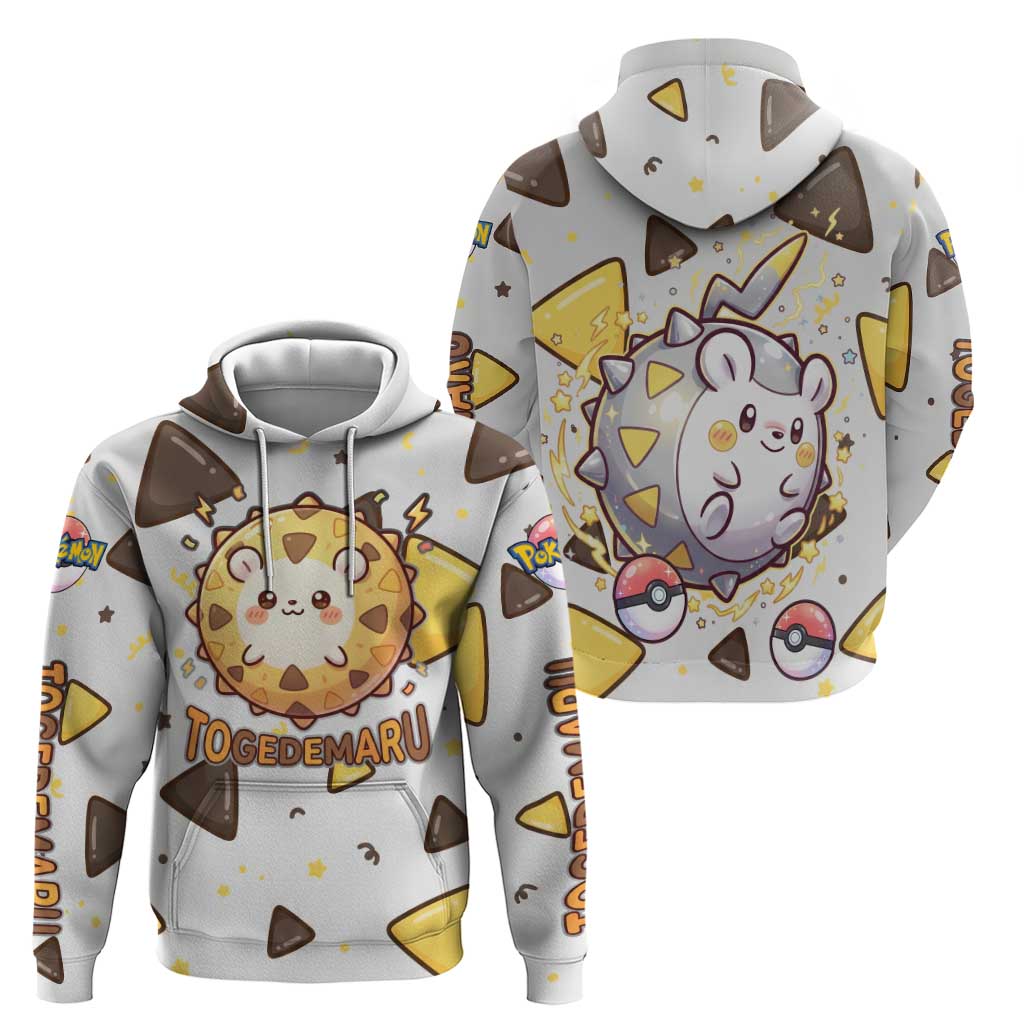 Togedemaru Zip Hoodie Cute Electric Nacho Pop Art