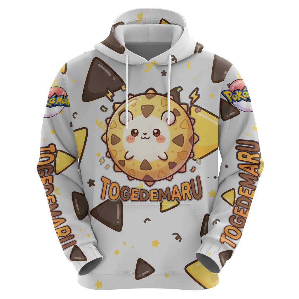 Togedemaru Zip Hoodie Cute Electric Nacho Pop Art