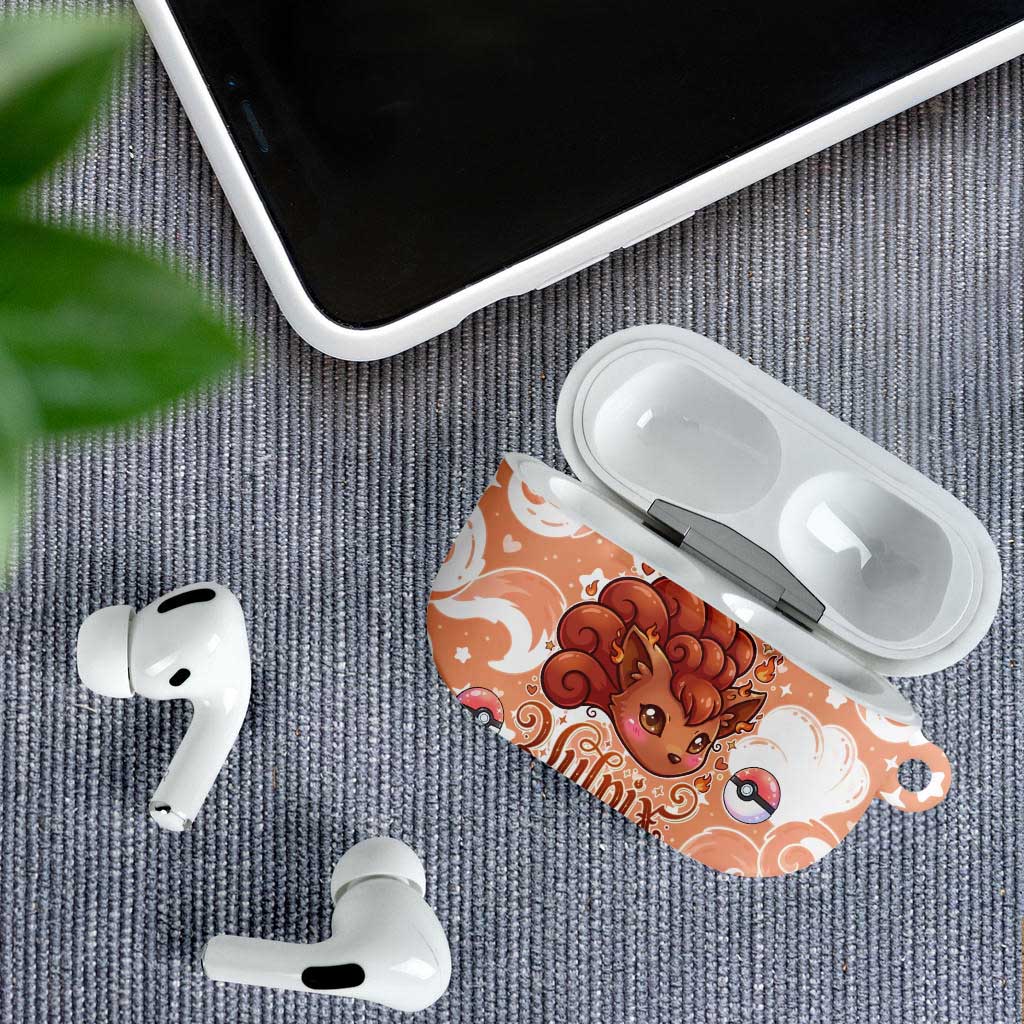 Vulpix AirPods Case Vintage Flame Swirl Art