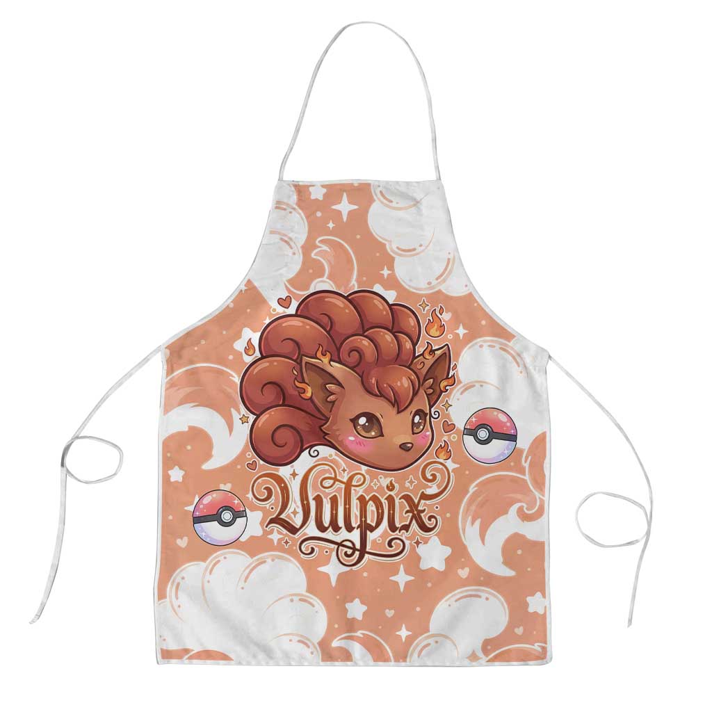 Vulpix Apron Vintage Flame Swirl Art