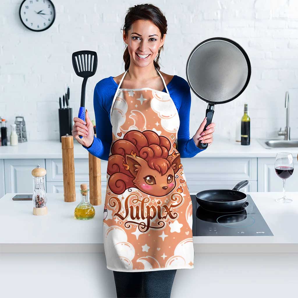 Vulpix Apron Vintage Flame Swirl Art