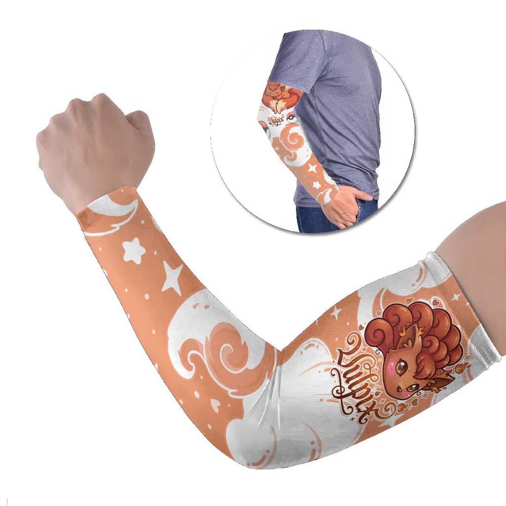 Vulpix Arm Sleeves Vintage Flame Swirl Art