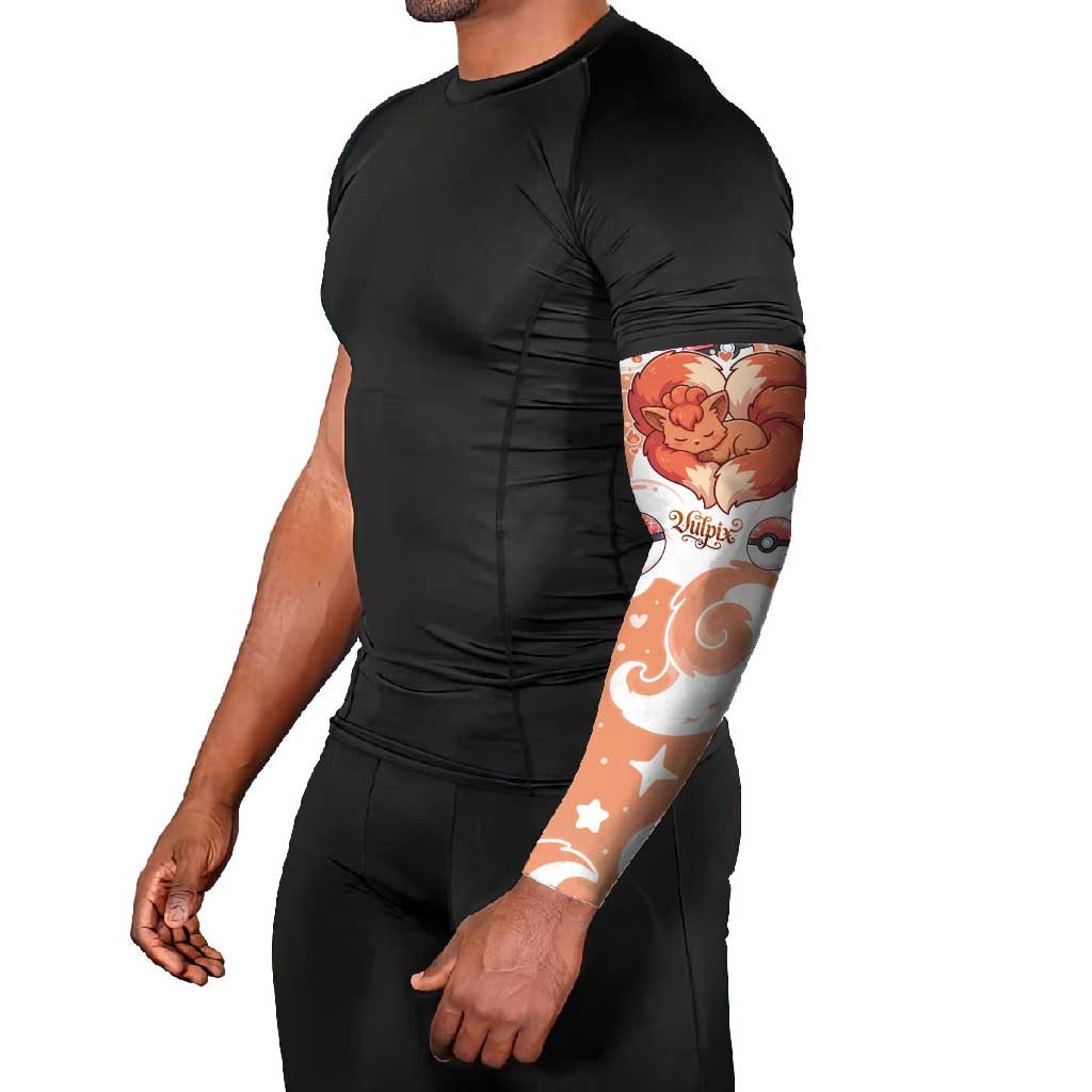 Vulpix Arm Sleeves Vintage Flame Swirl Art