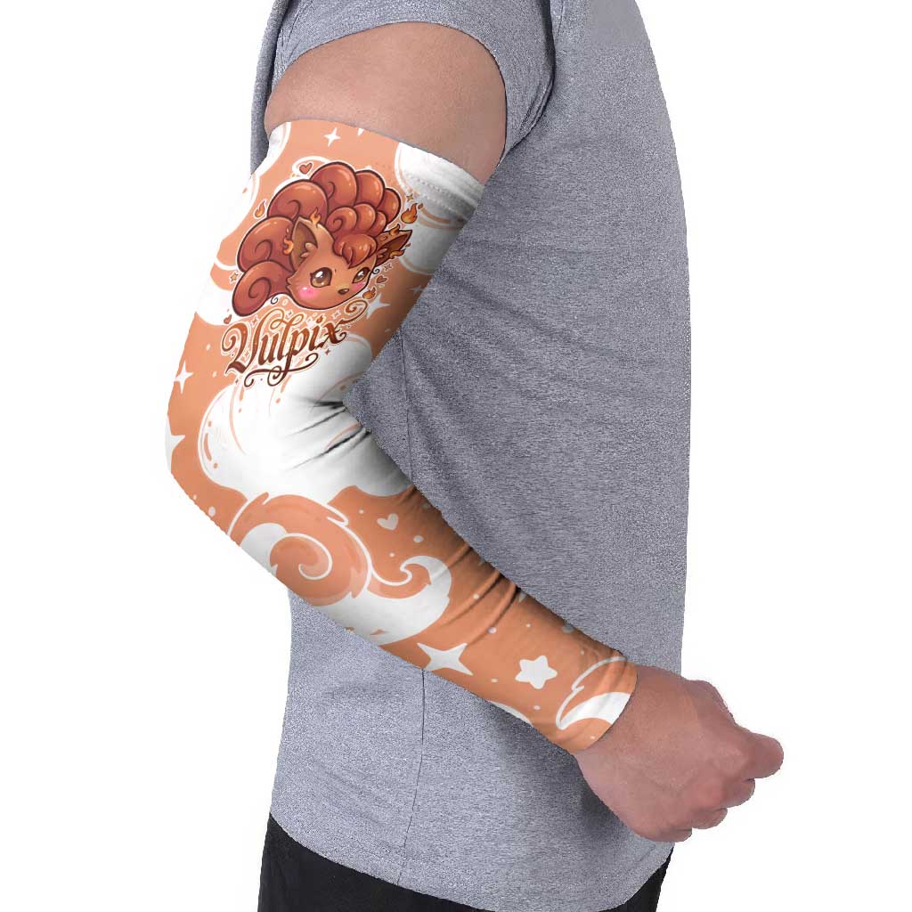Vulpix Arm Sleeves Vintage Flame Swirl Art