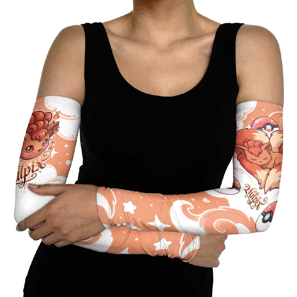 Vulpix Arm Sleeves Vintage Flame Swirl Art