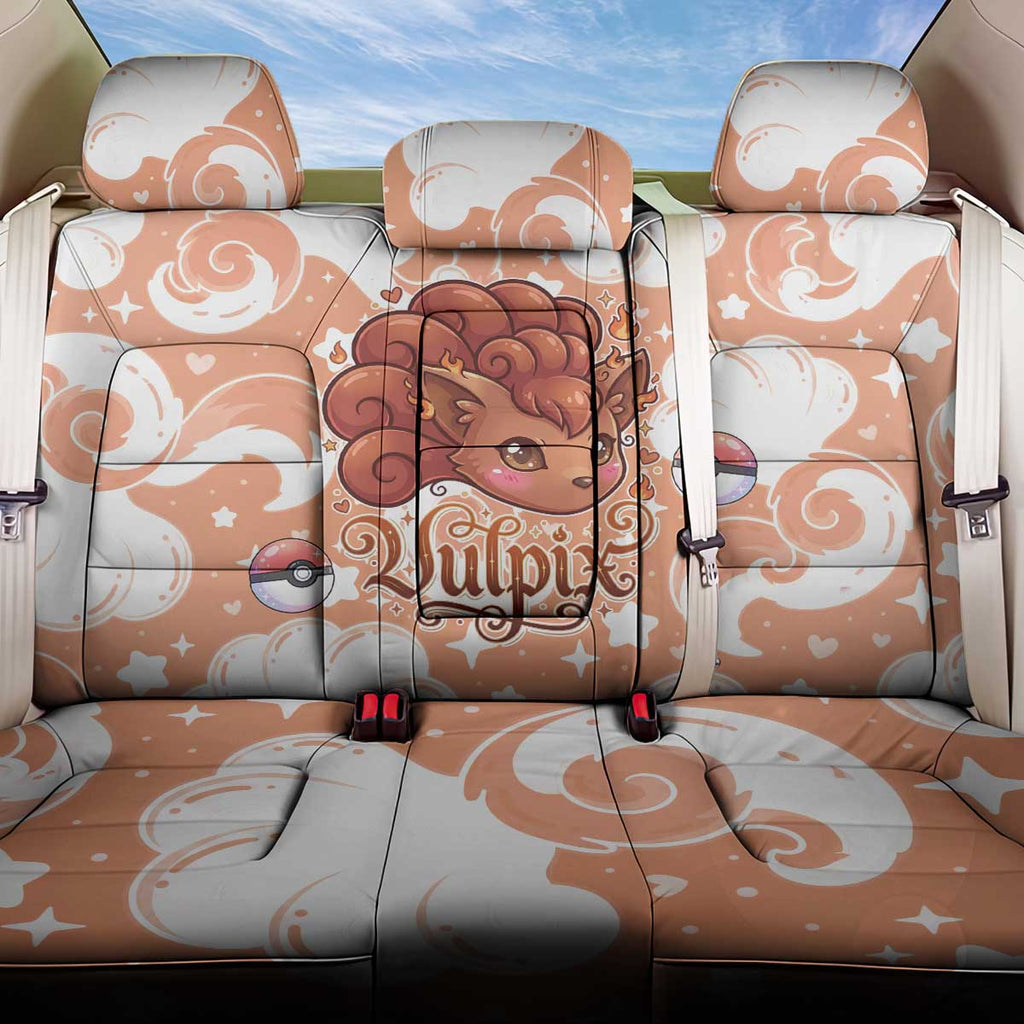 Vulpix Back Car Seat Cover Vintage Flame Swirl Art