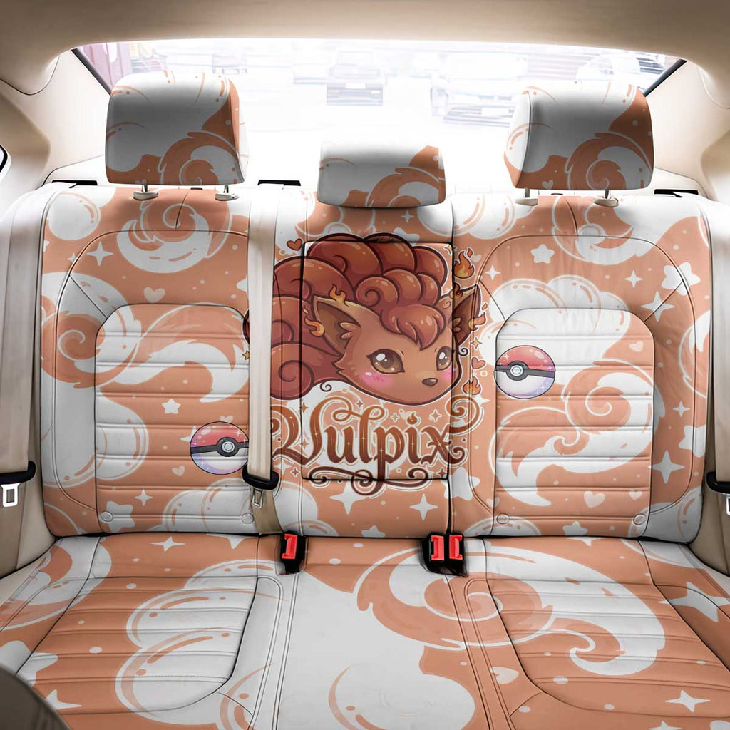 Vulpix Back Car Seat Cover Vintage Flame Swirl Art