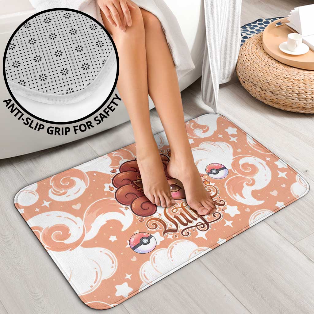 Vulpix Bathroom Set Vintage Flame Swirl Art