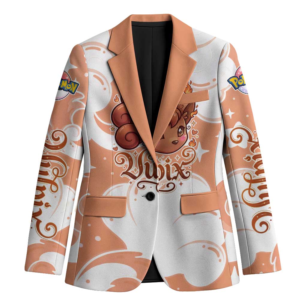Vulpix Blazer Vintage Flame Swirl Art