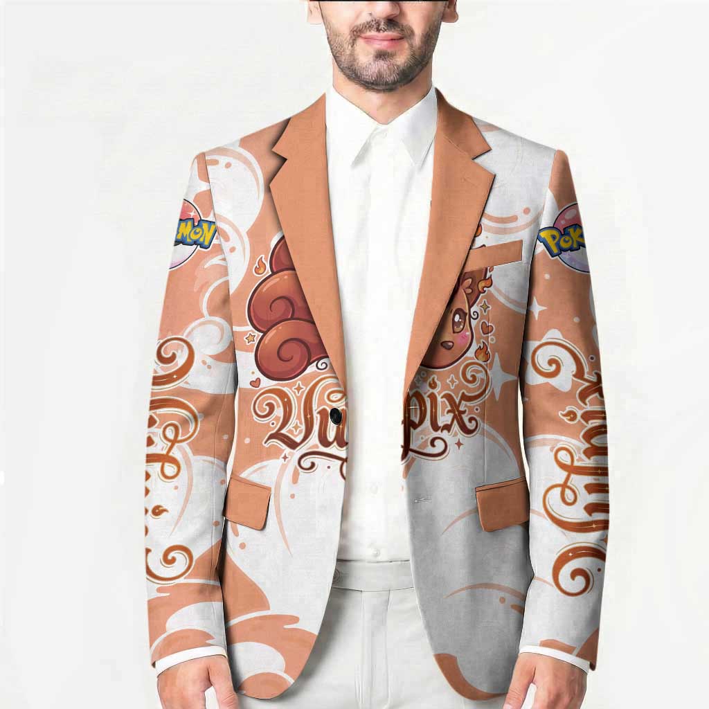 Vulpix Blazer Vintage Flame Swirl Art
