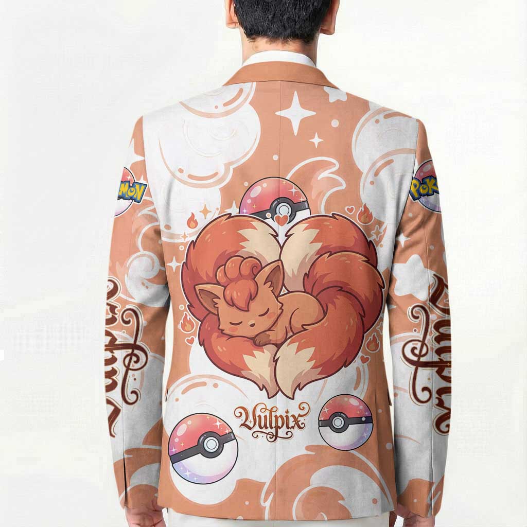 Vulpix Blazer Vintage Flame Swirl Art