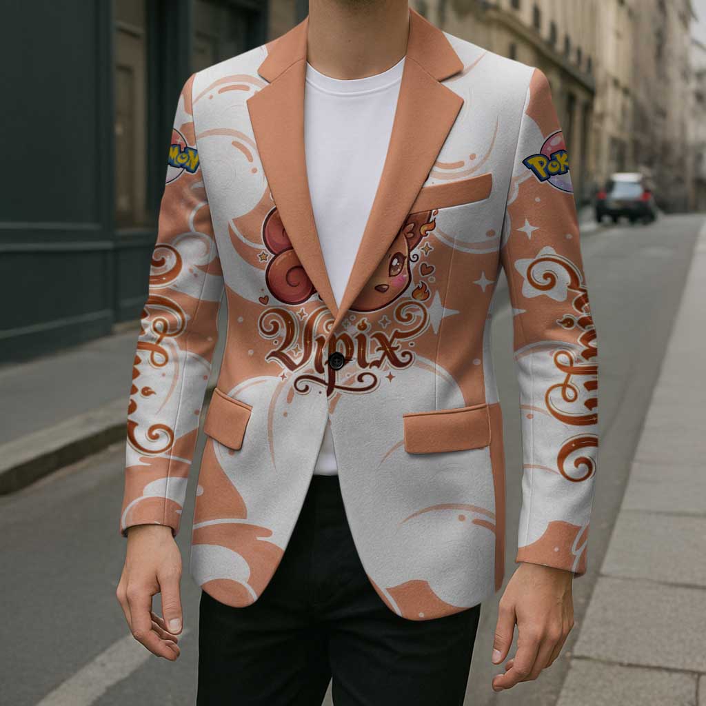 Vulpix Blazer Vintage Flame Swirl Art