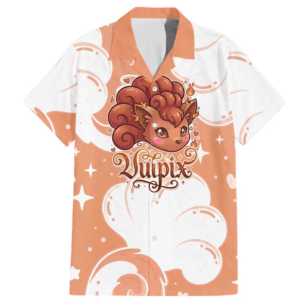 Vulpix Family Matching Mermaid Dress and Hawaiian Shirt Vintage Flame Swirl Art