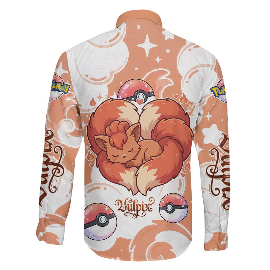 Vulpix Family Matching Off Shoulder Short Dress and Hawaiian Shirt Vintage Flame Swirl Art