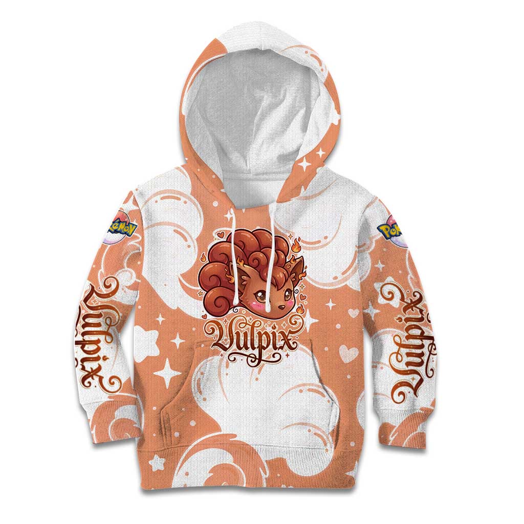 Vulpix Kid Hoodie Vintage Flame Swirl Art