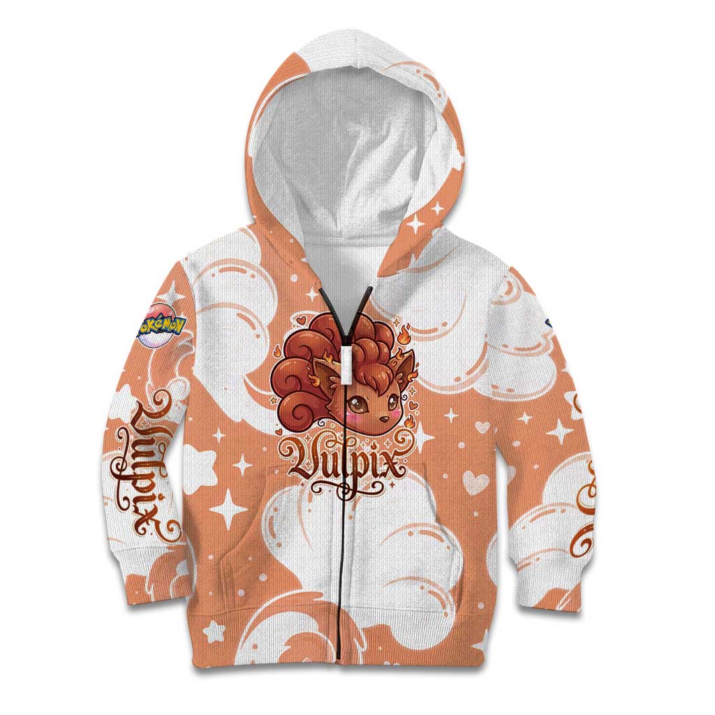 Vulpix Kid Hoodie Vintage Flame Swirl Art