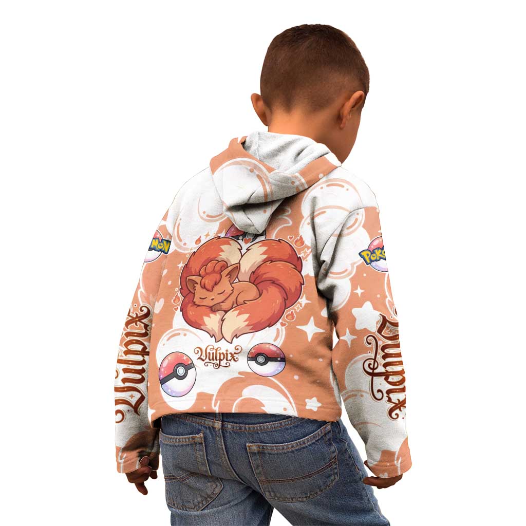 Vulpix Kid Hoodie Vintage Flame Swirl Art