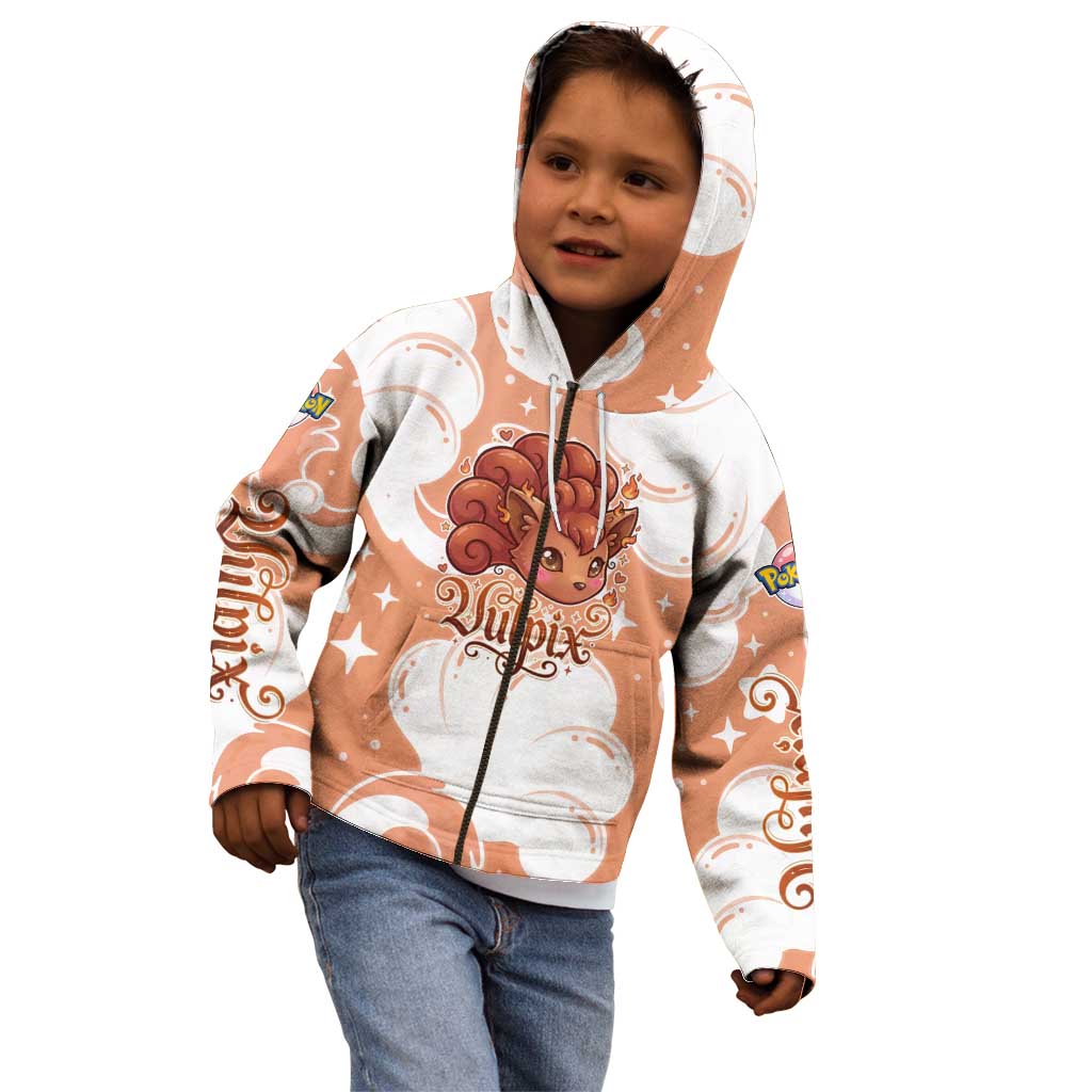 Vulpix Kid Hoodie Vintage Flame Swirl Art