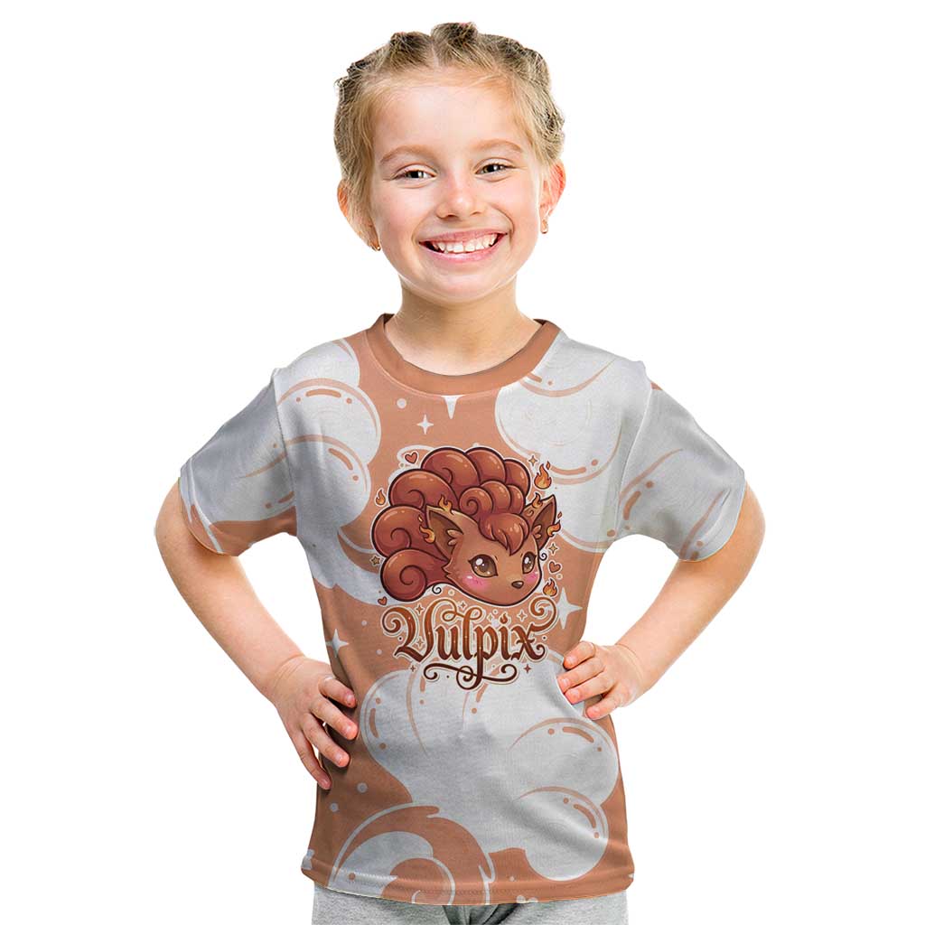Vulpix Kid T Shirt Vintage Flame Swirl Art