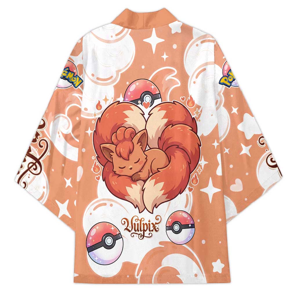 Vulpix Kimono Vintage Flame Swirl Art