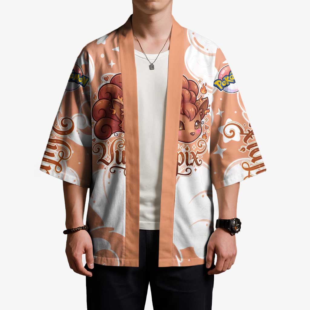 Vulpix Kimono Vintage Flame Swirl Art