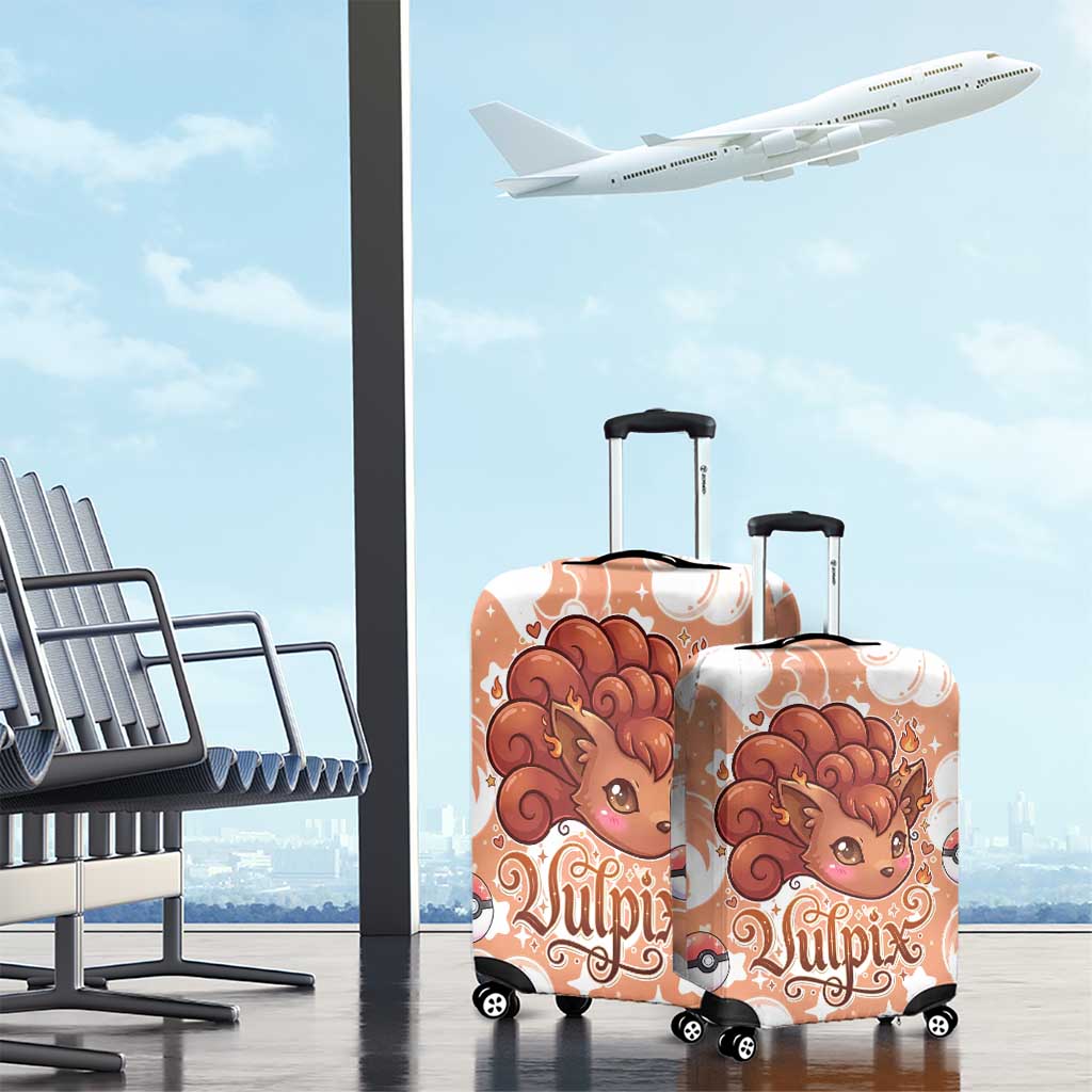 Vulpix Luggage Cover Vintage Flame Swirl Art