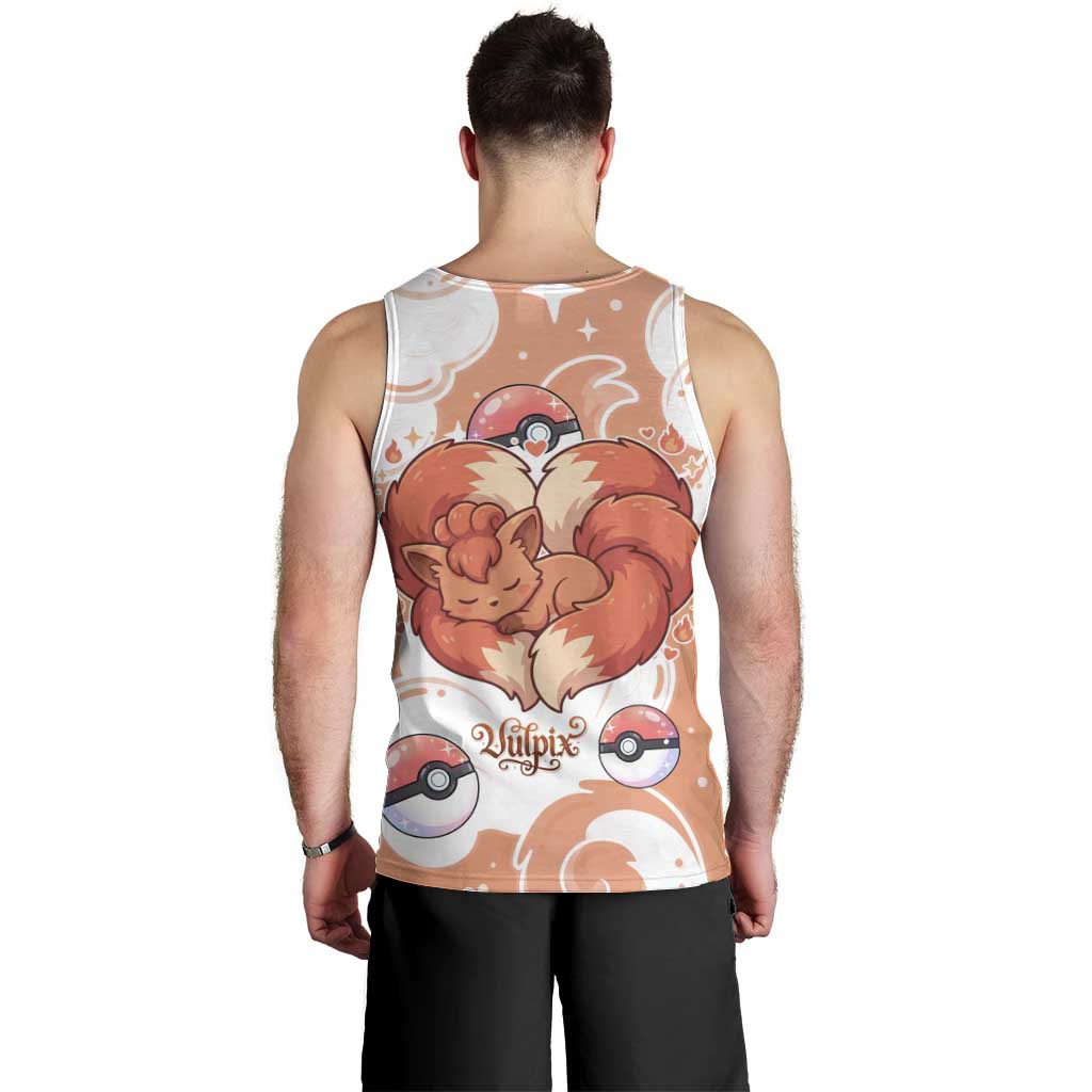 Vulpix Men Tank Top Vintage Flame Swirl Art