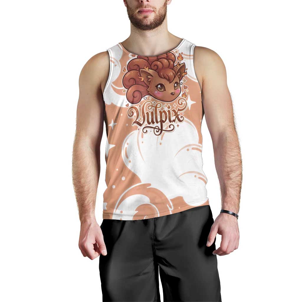 Vulpix Men Tank Top Vintage Flame Swirl Art