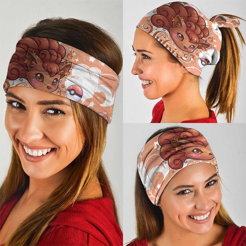Vulpix Neck Gaiter Vintage Flame Swirl Art