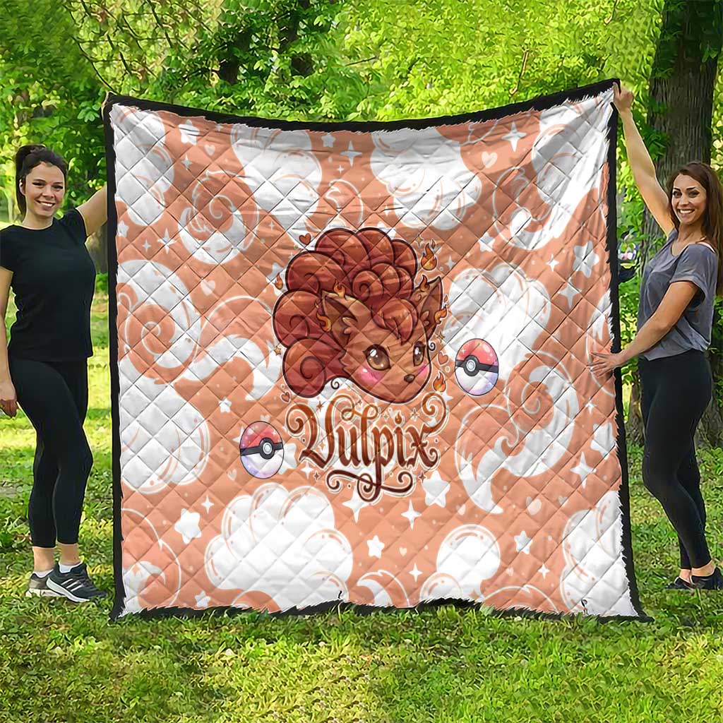 Vulpix Quilt Vintage Flame Swirl Art