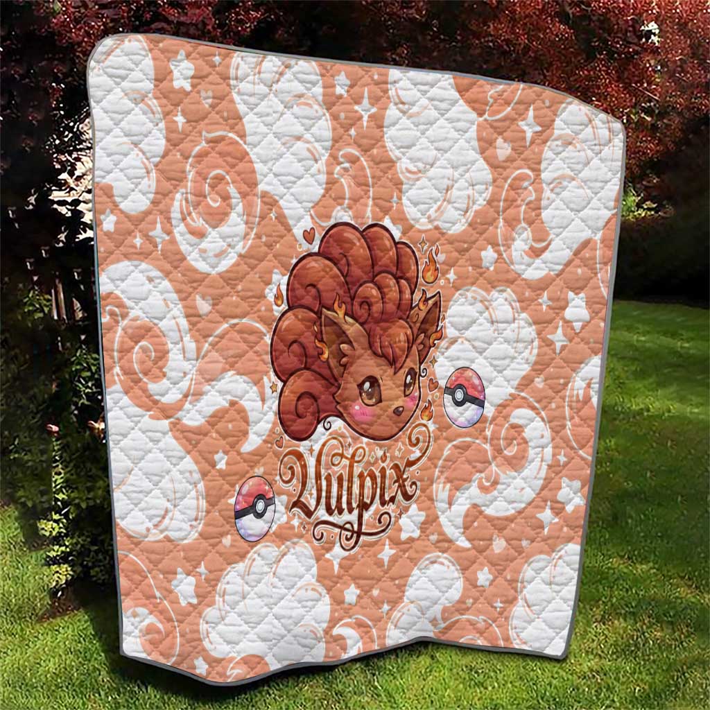 Vulpix Quilt Vintage Flame Swirl Art
