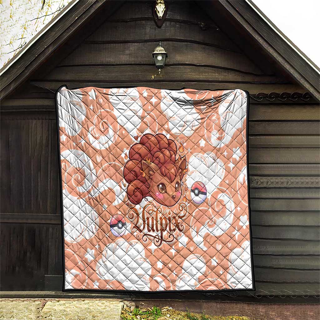 Vulpix Quilt Vintage Flame Swirl Art