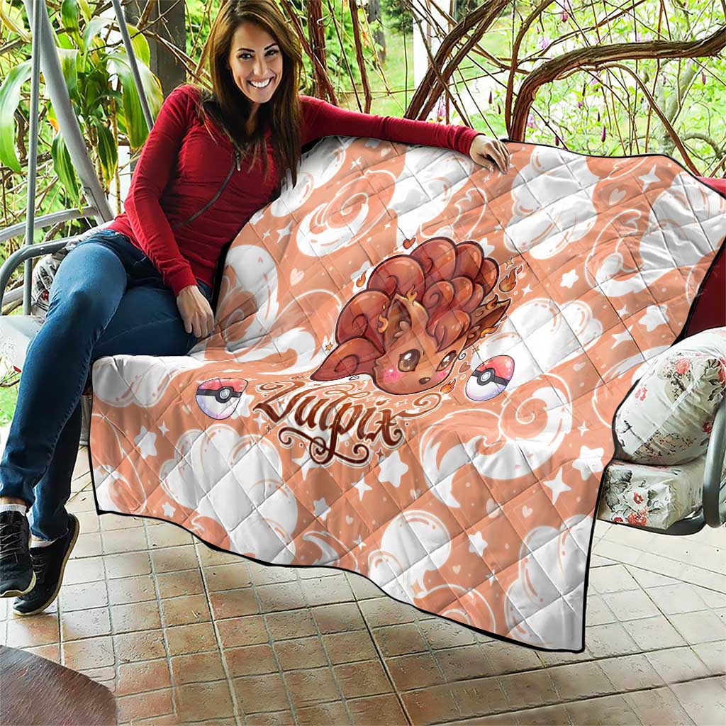 Vulpix Quilt Vintage Flame Swirl Art