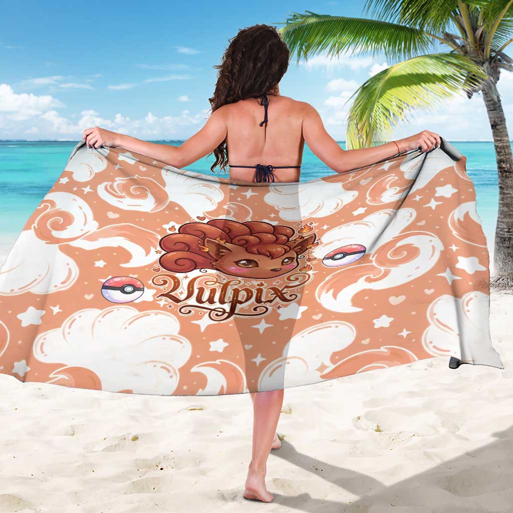 Vulpix Sarong Vintage Flame Swirl Art