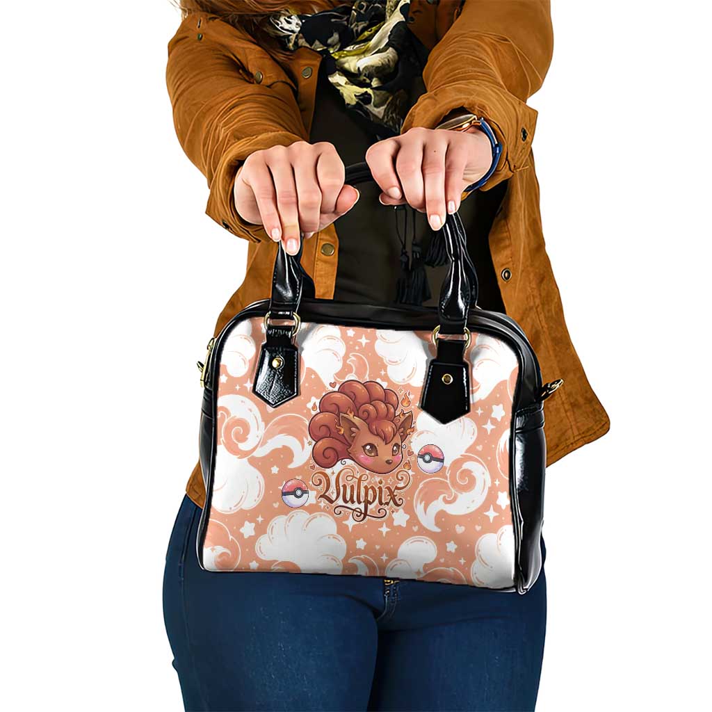 Vulpix Shoulder Handbag Vintage Flame Swirl Art