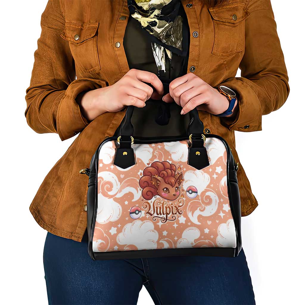 Vulpix Shoulder Handbag Vintage Flame Swirl Art