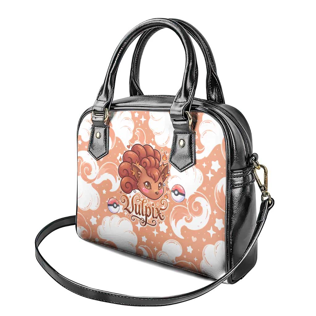 Vulpix Shoulder Handbag Vintage Flame Swirl Art