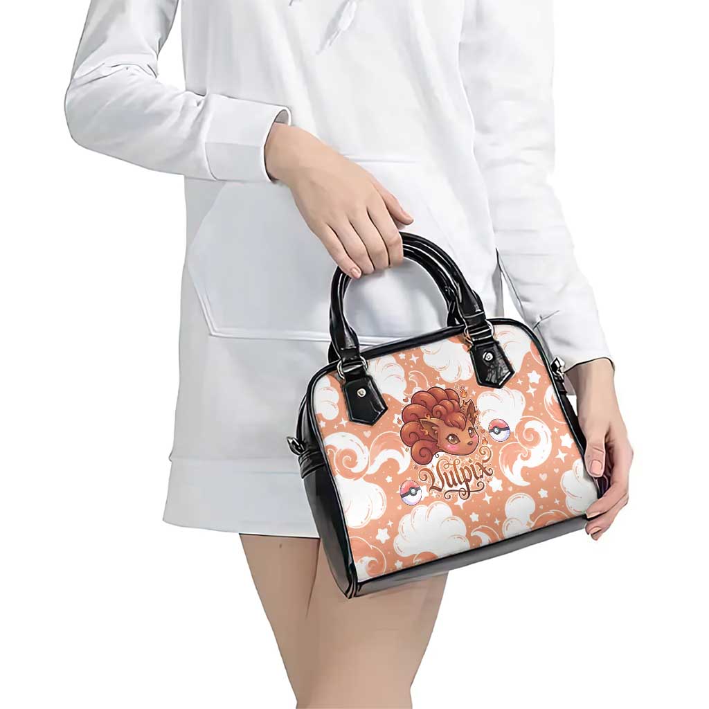 Vulpix Shoulder Handbag Vintage Flame Swirl Art