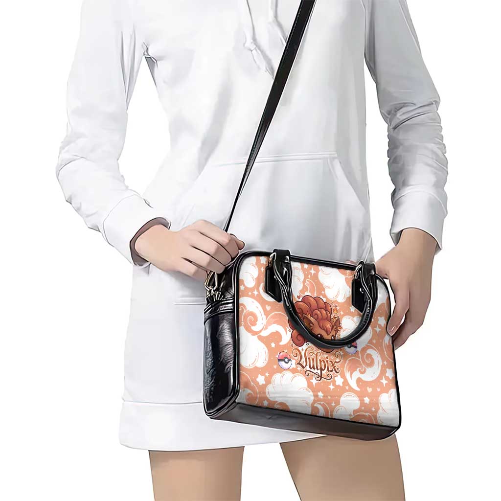 Vulpix Shoulder Handbag Vintage Flame Swirl Art