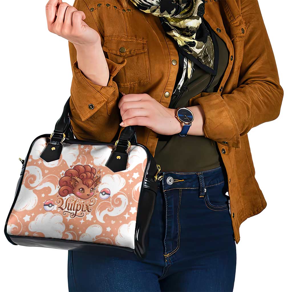 Vulpix Shoulder Handbag Vintage Flame Swirl Art