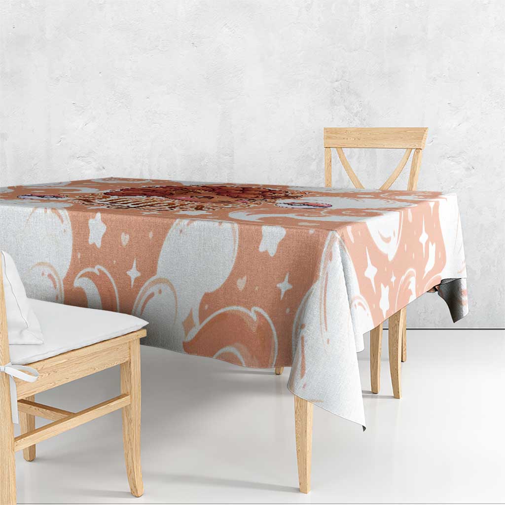 Vulpix Tablecloth Vintage Flame Swirl Art