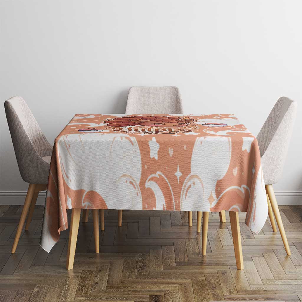 Vulpix Tablecloth Vintage Flame Swirl Art