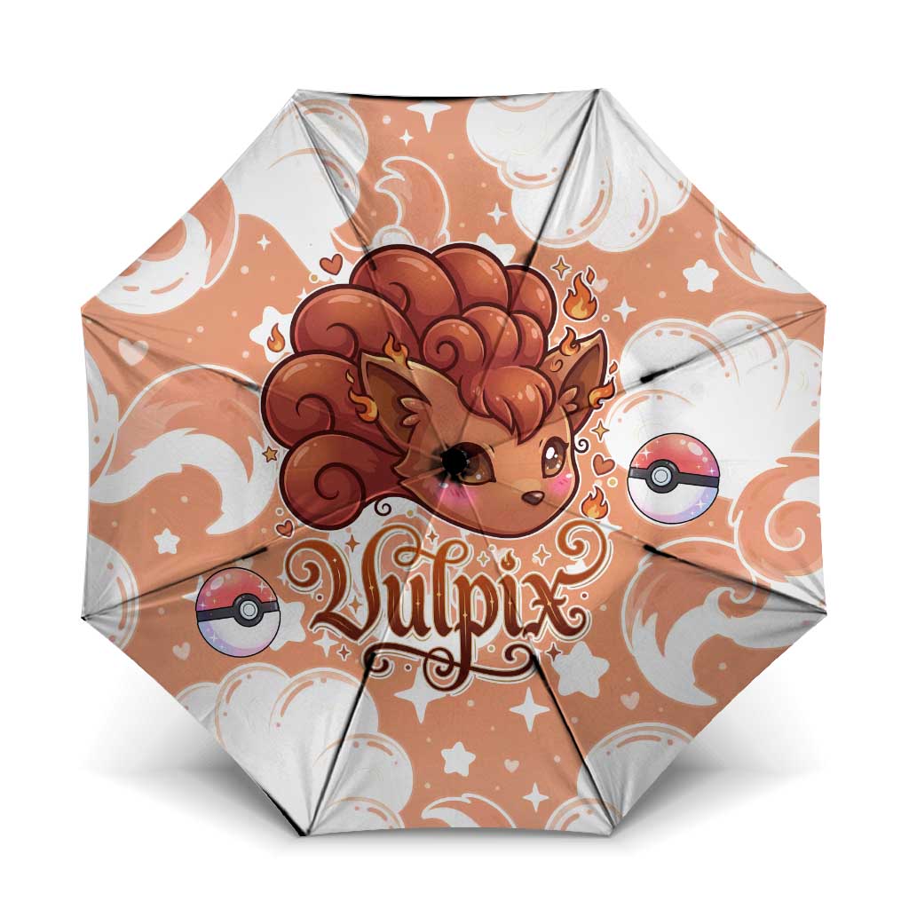 Vulpix Umbrella Vintage Flame Swirl Art