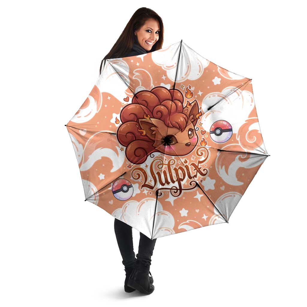 Vulpix Umbrella Vintage Flame Swirl Art