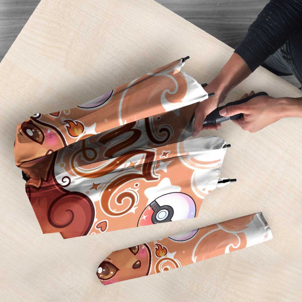 Vulpix Umbrella Vintage Flame Swirl Art